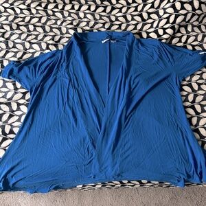 Blue Open Front Cardigan